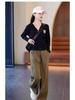 High-Waisted Women's Banana Pants: Fleece & Non-Fleece, Petite Fit, Wide-Leg, Casual for Autumn & Winter Sports