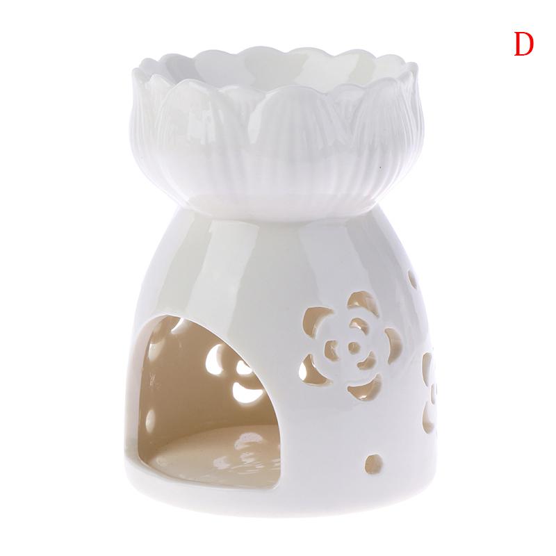 1pc Ceramic Candle Holder Oil Incense Burner Essential Aromatherapy Oil Burner Lamps Porcelain Home Living Room Decoration
