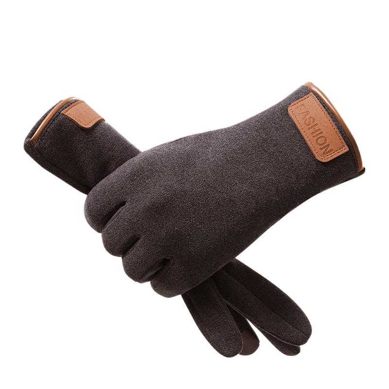 Warm Full Finger Mittens Korean Style Cycling Gloves Elegant Thin Fleece Gloves  Outdooor