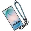 Coque pour Samsung Galaxy S26 Ultra, Protection Antichoc Transparent avec Bracelet Amovible Bleu