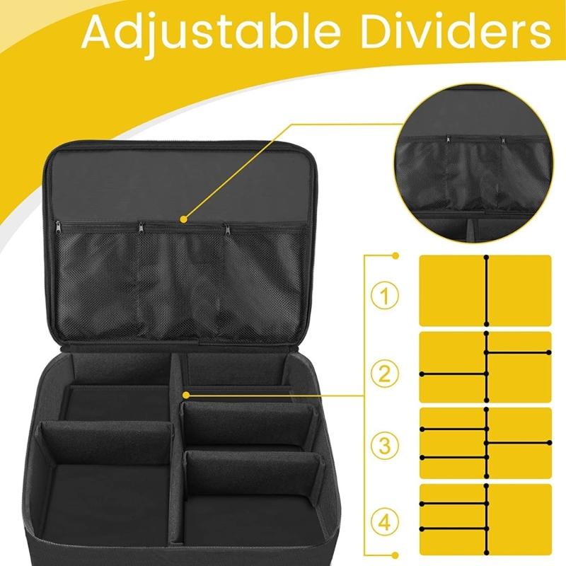 Golfs Car Storage Organizer Golfs Car Locker 2 Layer Golfs Trunk Organizer with Individual Compartment for 2 Pair Shoes