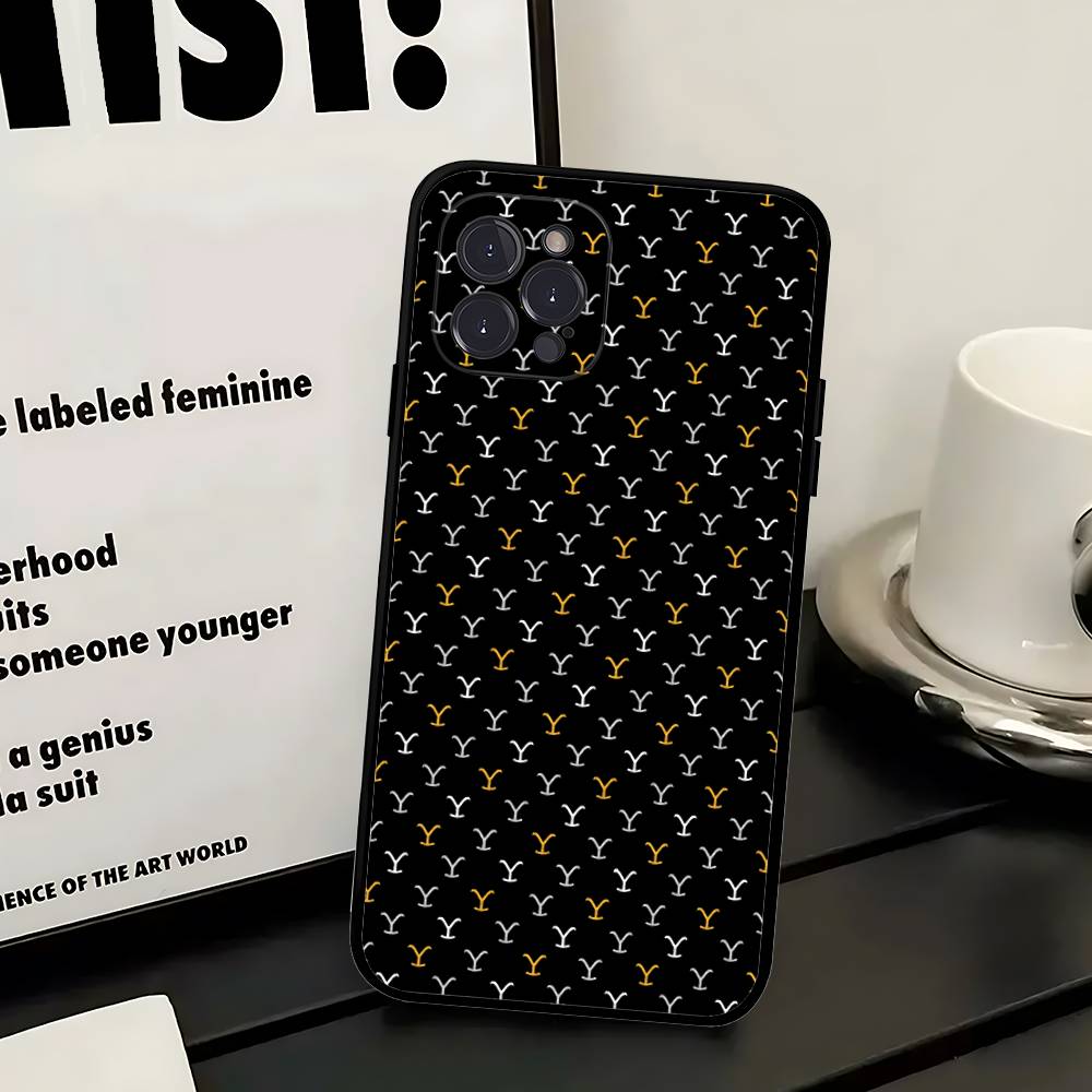 Y-Yellowstone Logo Phone Case For IPhone 17 16 14 15 13 12 11 Pro Max Plus Silicone Soft Cover