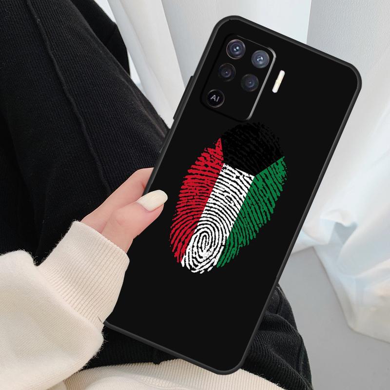 Kuwait Flag Case For Oppo A54 A74 A94 A18 A57 A17 A77 A38 A58 A78 A98 A80 A60 A40 A96 A76 A16 A15 A5 Pro