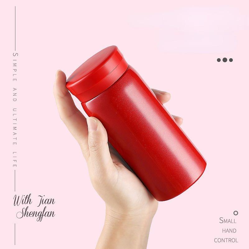 Portable Thermos Cup 300ml Vacuum Flasks Portable Stainless Steel Thermos Cup Water Bottle Travel Tea Mug Office Thermos Cup