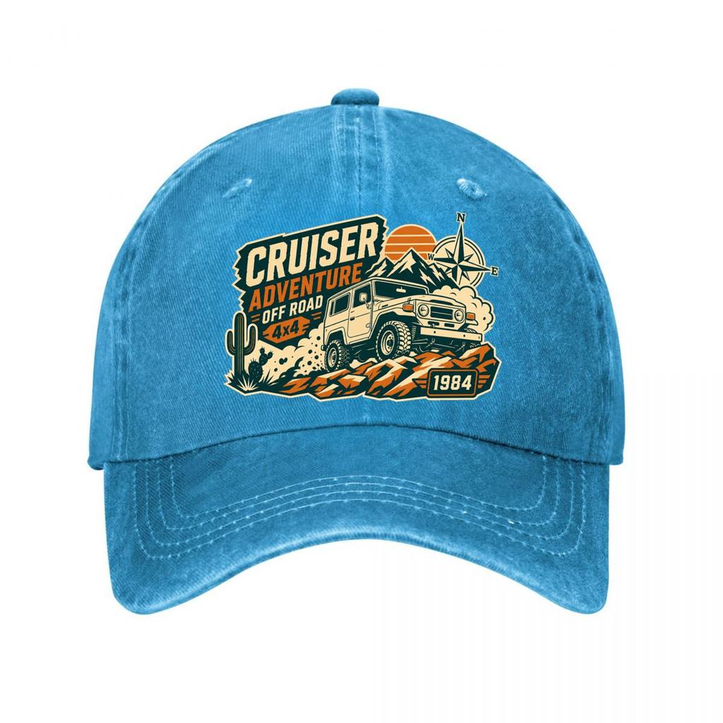 Retro Off Road Cruiser Adventure Bad New Vintage Washed Cotton Baseball Cap Sun Hats