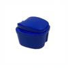 Durable Plastic Denture Case With Removable Drain Tray Multiple Color Options For Daily Oral Care Travel