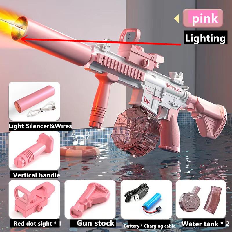 M416 Water Gun Electric Pistolet Shoot Toy Full Automatic Summer Shoot Beach Outdoor Fun Toy For Children Boys Girl Adults Gift