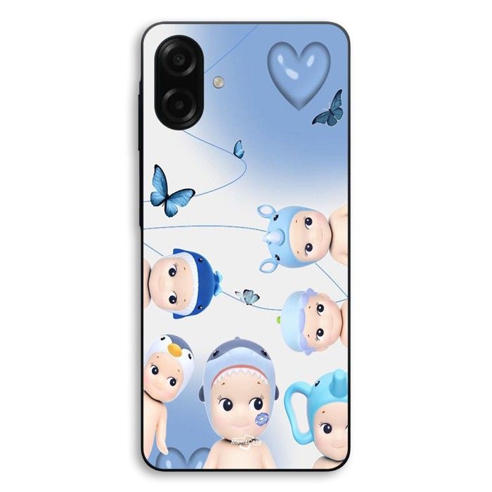 Hülle Für Samsung Galaxy A08 Sonny Angel blau Maniacase schwarz