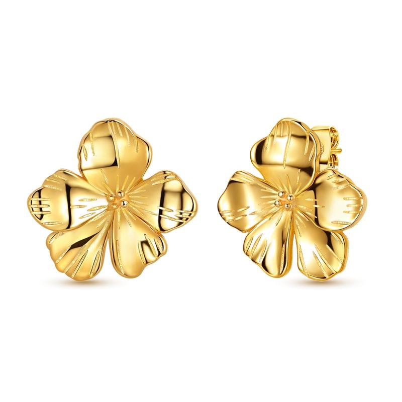 925 Silver Earrings Shining Zircon Cherry Rainbow Flower Mushroom Iris Flower Hoop Earring for Women Party Jewelry Gift