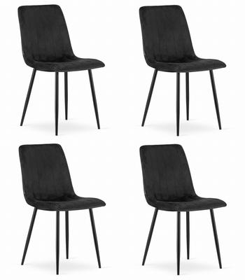 LAVA Chair - Black Velvet X 4