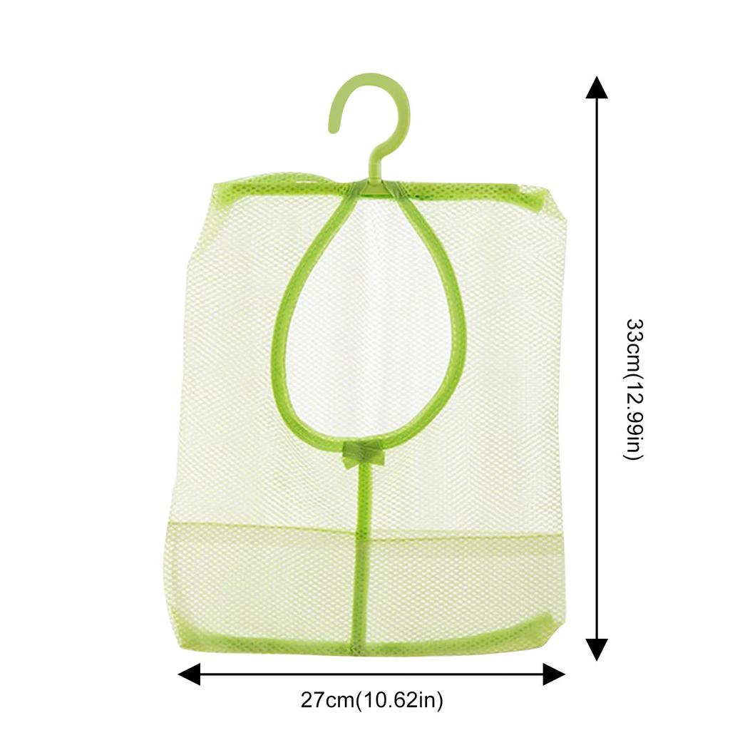 Useful Kitchen Bathroom Hanging Storage Bags Clothespin Mesh Bag Organizer with Hook for Bath Swimming Kids Toys Storage Baskets