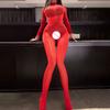 Womens Open Crotch Bodystocking For Sex Erotic Lingerie Shiny Smooth See Through Romper Sexy Bodysuit Uniform Temptatio Fetish