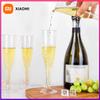 25 pezzi bicchieri da champagne in plastica monouso da 5 once, bicchieri da champagne trasparenti con glitter, bicchieri da vino per feste di nozze, bicchieri da cocktail in cristallo