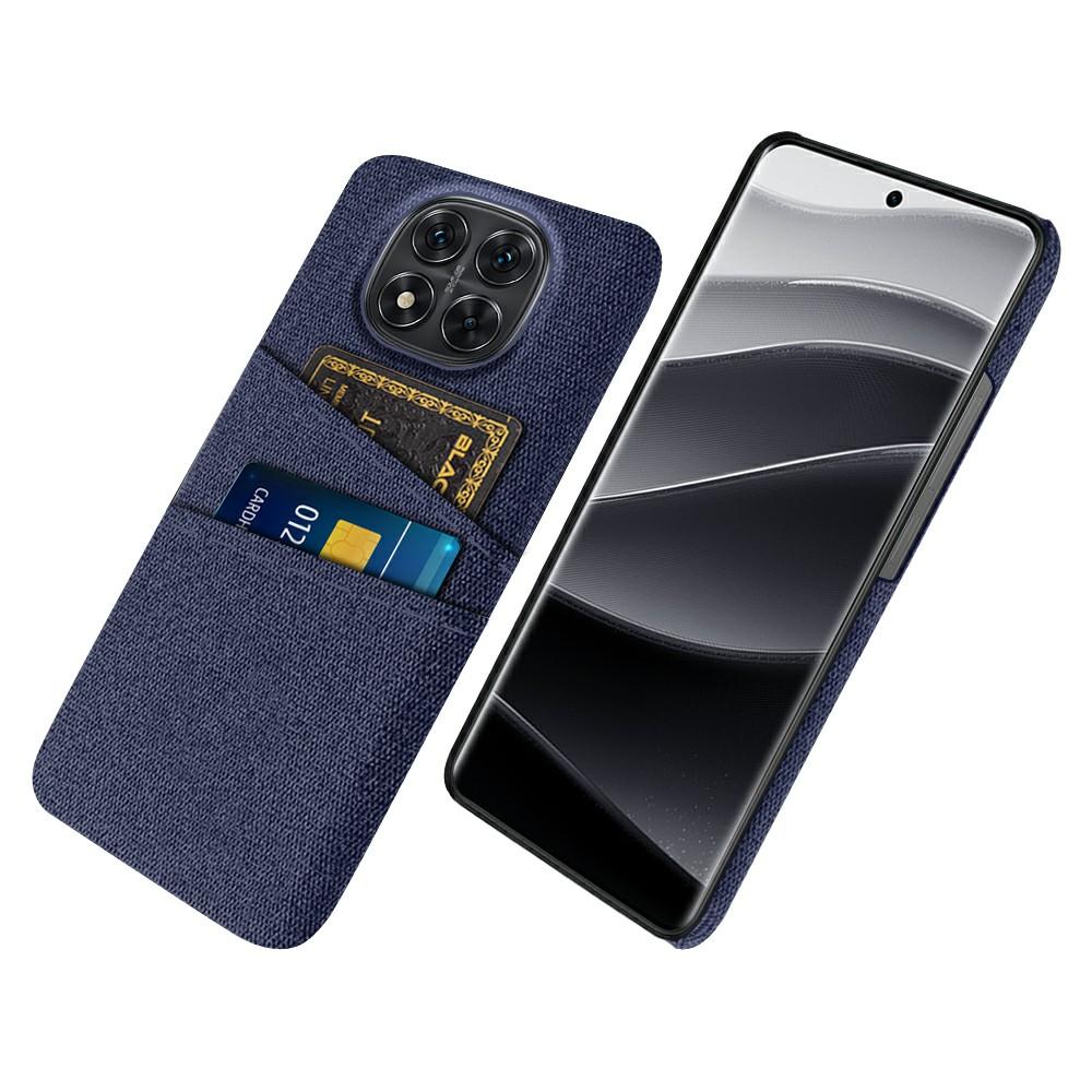 Für Xiaomi Redmi Note 14 Pro 5G/Poco X7 5G Hülle Stoff+Hartes PC Handy-Cover mit Dual-Kartenfächern