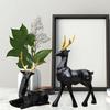 Elegant Deer Showpiece – Beautiful Deer Showpiece for Home Decoration | Decorative Dear Showpiece for Living Room & Office (Black)