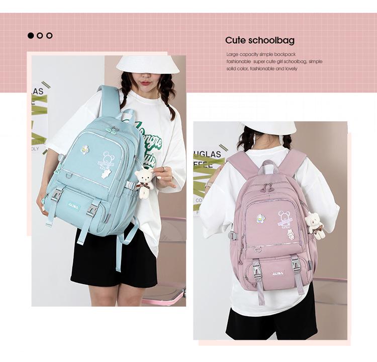 Stylish & Durable Large Capacity Backpack for Junior High School Girls