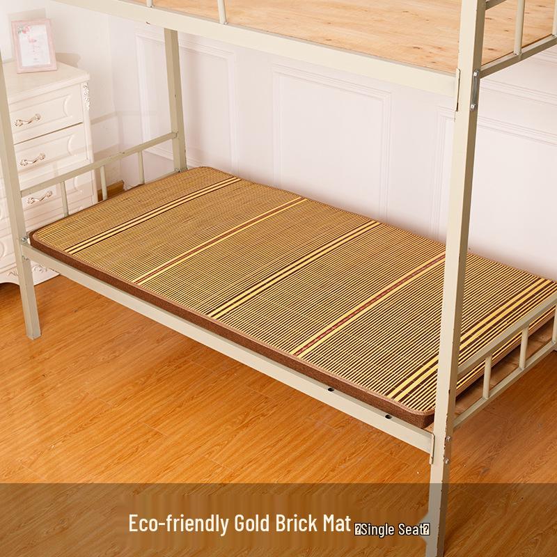 Thickened Bamboo Cooling Mat for Dormitory Bunk Beds and Sofas 60x180cm (Straight Tube)