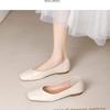 Fashion Single Shoes Nuchun 2025 New Flat Shallow Mouth Soft Slip-on Shoes