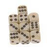 10Pcs 16Mm Acrylic Ivory Dice D6 Dice For Board Game Round Entertainment Party