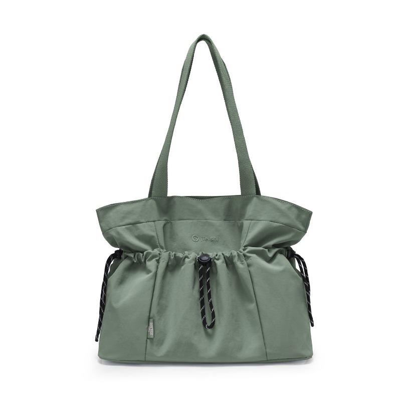 Casual Large Capacity Drawstring Anti-Theft Shoulder Bag Urban Minimalist Tote Bag Casually