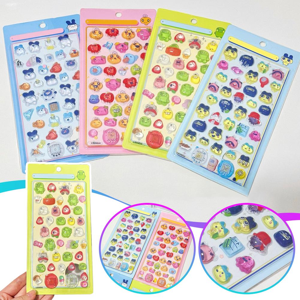 Kawaii Tamagotchi Stickers DIY Scrapbook Laptop Decal Bonbon Drop Seal Stickers Scrapbook Birthday Party Gifts
