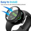 Case for Google Pixel Watch 3 45mm 41mm PC All-around Bumper Protective Cover + Screen Protector for Pixel Watch 3 Accessories