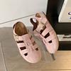 Spring and summer new bag head women's shoes breathable sandals soft sole retro versatile hole shoes women