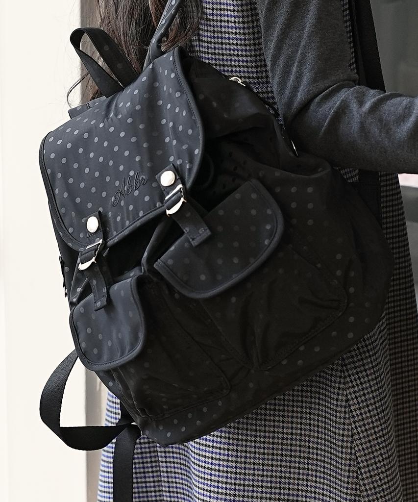 Abbr Snap Mini Backpack_Black Dot