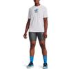 Under Armour Cartoon Buchstaben Print Basketball Rundhals T-Shirt Damen Tops Weiß 1369706-100