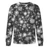 Men's Christmas Printed Imitation Cotton Long-sleeved Shirt