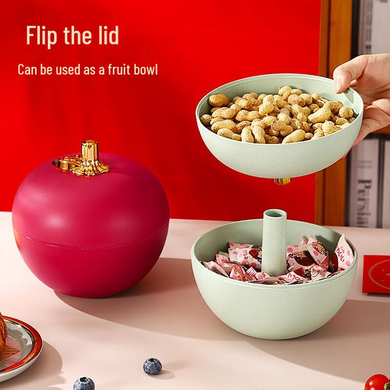 Ru Han Sváteční červené jablko Plastový talíř na ovoce