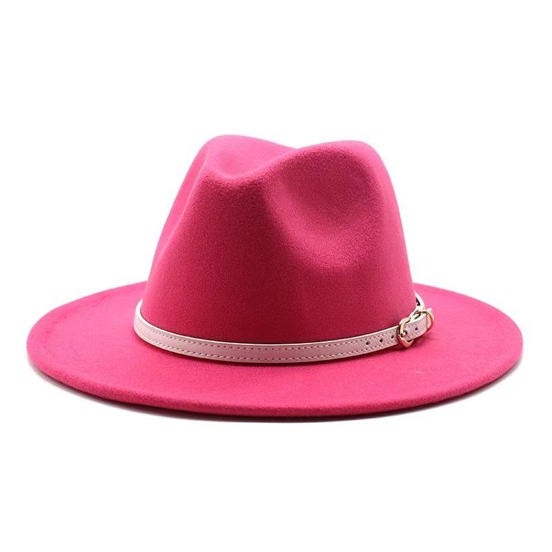 Popular European and American literary and retro woolen top hat men's and women's classic fashion church top hat jazz hat