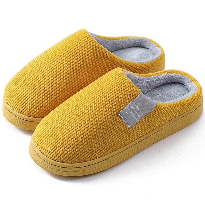 Winter Women s Patch Corduroy Fur Slippers 2 Colors CH1923411 pink
