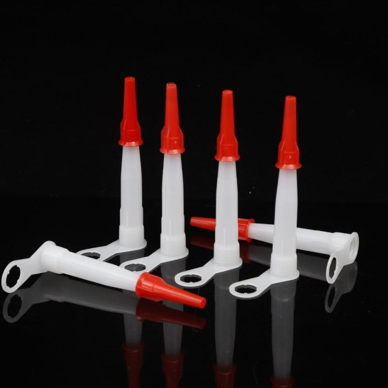 10/50pcs Plastic Universal Caulking Gun Pipes Nozzles Mastic Cartridge Spare Nozzles Screw Cover Cap Household Sealant Tool