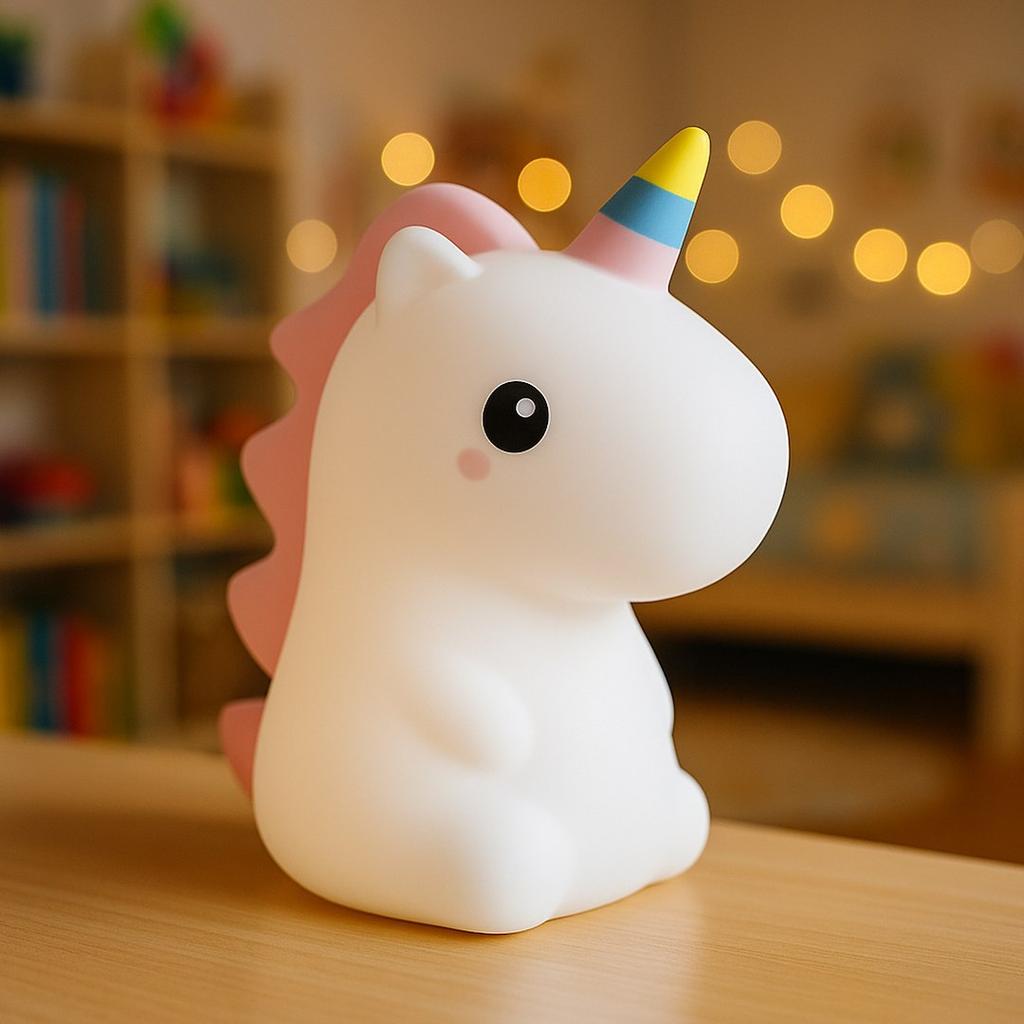 Lampka Nocna Led 1W Rgb Do Pokoju Dziecka Bezprzewodowa Unicorn Milagro