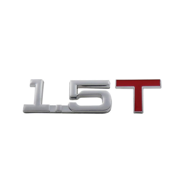 3D Premium 1.5T 1.8T 2.0T 2.2T 2.4T 2.5T 2.6T 2.8T 3.0T Logo for car Hood Fender trunk Tail Rear Bonnet Decal Emblem Badge Sticker