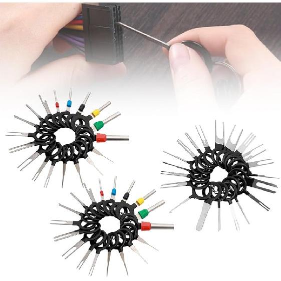 Terminal Ejector Kit, 2024 Upgrade Automotive Terminal Tool Electrical Terminal Pin Removal Tool Wire Pin, Terminal Removal Depinning Tool Kit