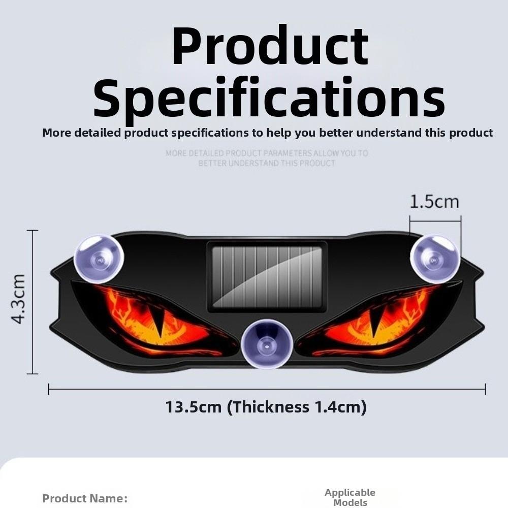 Wireless Devil Eyes Car Lights Suction Cup Car Atmosphere Light New Solar LED Car Light