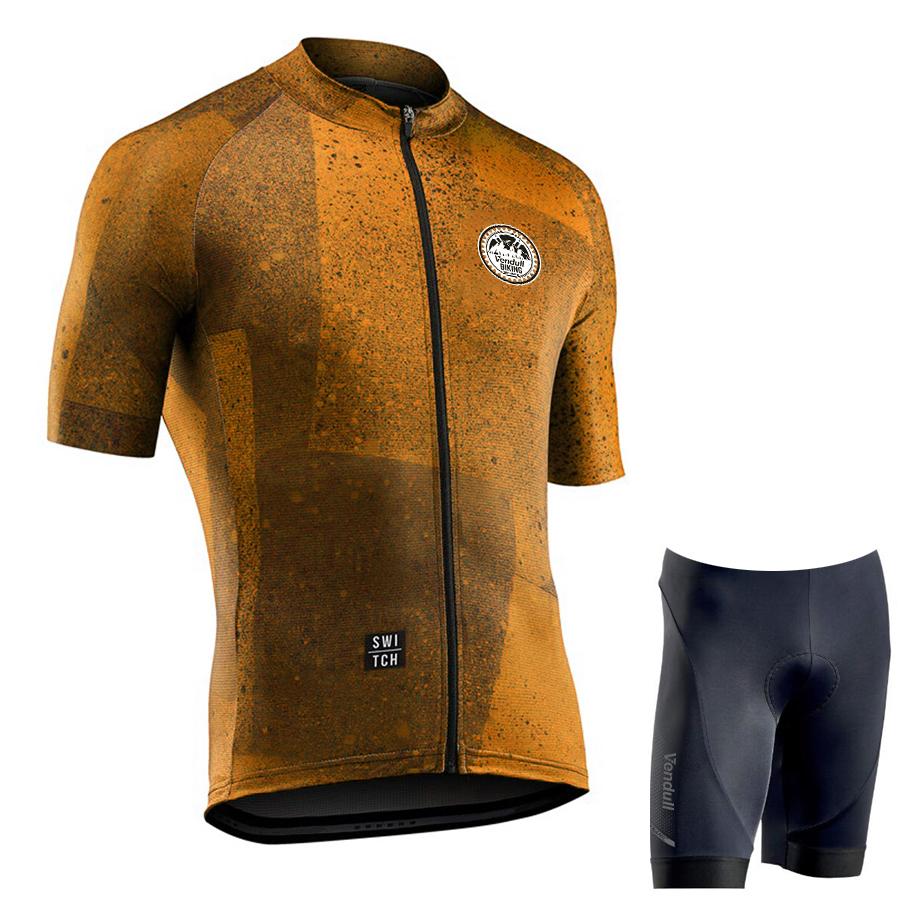

Summer New Cycling Set Man Cycling Jersey Short Sleeve Bicycle Cycling Clothing Kit Mtb Bike Wear Triathlon Maillot Ciclismo Asian size-S