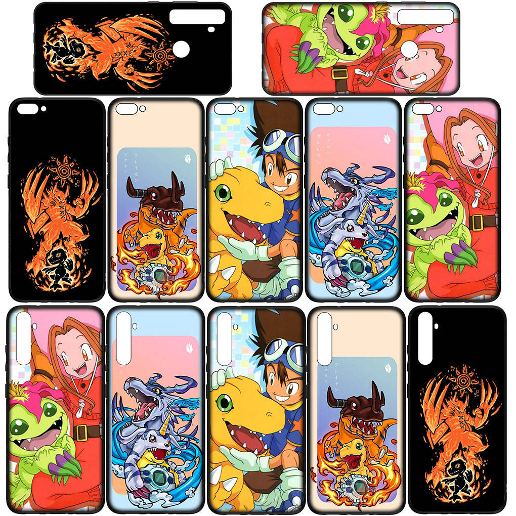 Case for Samsung Galaxy S24 S23 iPhone 16 15 14 Xiaomi Redmi Note 13 12 11 Plus 10 9 Pro Max X XR OPPO Huawei Digital Monster Digimon Adventure Cover