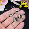 Citrine Gemstone Handmade 925 Sterling Silver Jewelry Earring 2.56" KG-429