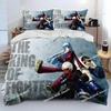 Game King Of Fighters Retro Bedding Set Printed single Comforter Quilt Bed Duvet Cover Pillow Case 3 Pieces Sets Kids Adult Size