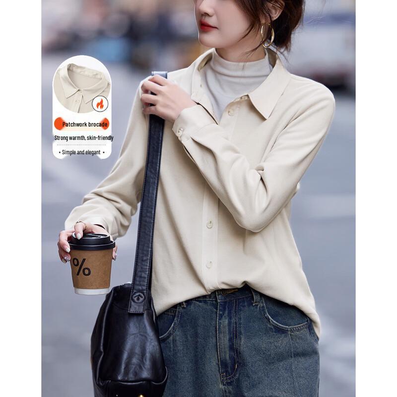 Demana Jacquard Spliced Commuter Blouse M