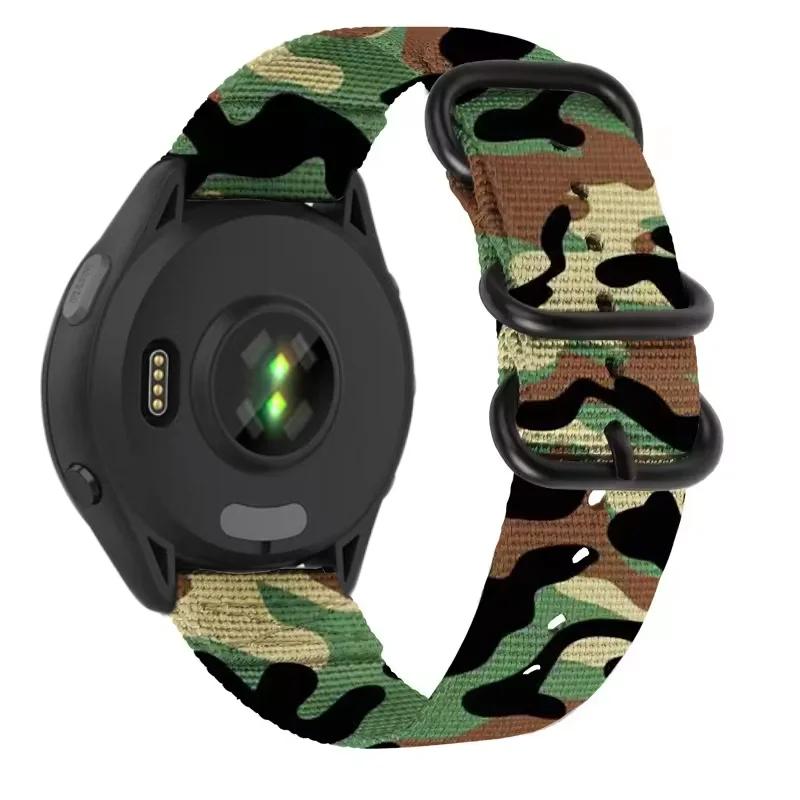 22mm Three-ring Nylon Loop Strap For Amazfit T-Rex3 Pro 48mm Buckle Bracelet Wristband For Amazfit Helio/Bip 6-5/Balance 2/GTR 4
