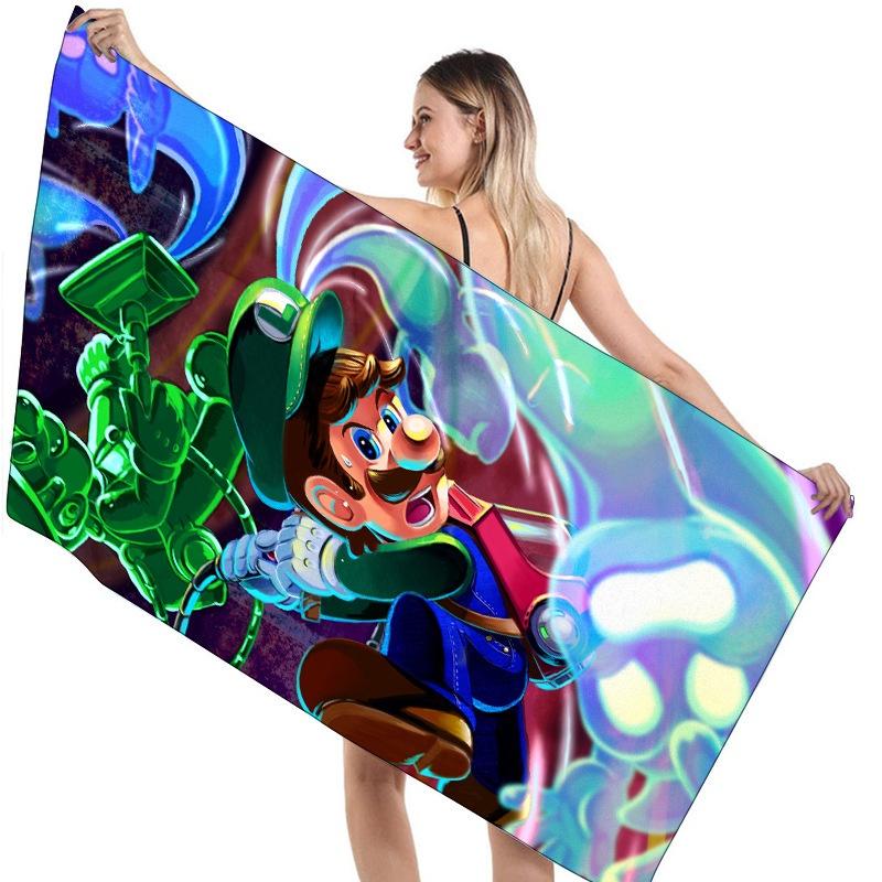 Children's Mario Beach Towel Super Soft And Absorbent!