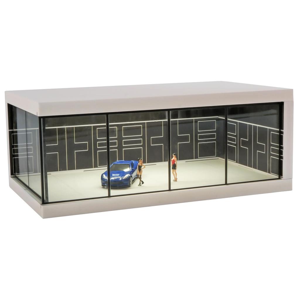1/64 Scale Diecast Model Car Display Case Car Dioramas Car Garage Model Car Showrooms Model Car Parking Lot Storage Model