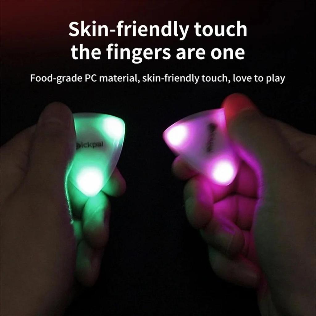 LED Luminous Guitar Pick Flash Pick for Bass Guitar Electric Guitar Ukulele 1PCS