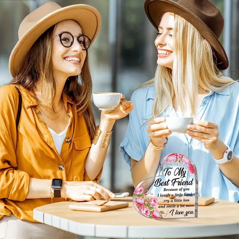 1 acrylic heart plaque - desktop decor, unique birthday gift, girl's home decor - suitable for celebration activities