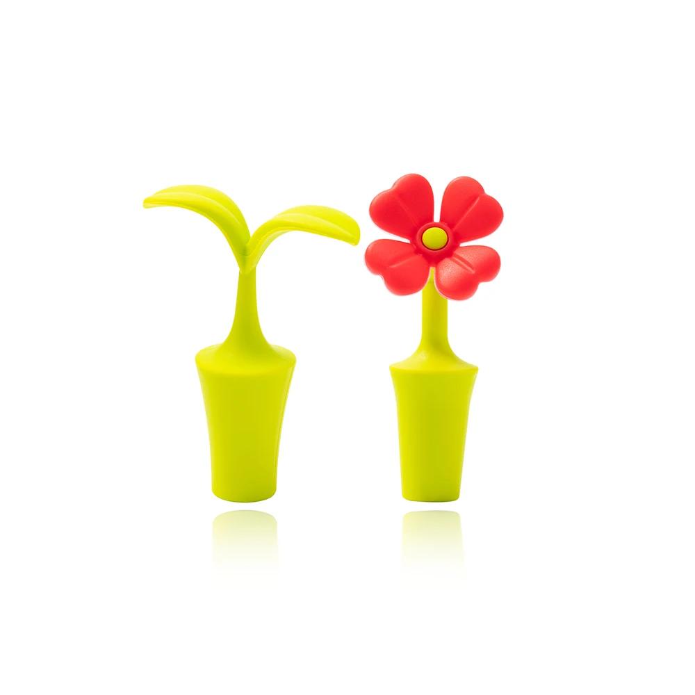 2/4Pcs Silicone Wine Bottle Stopper Sealer Cap Wine Beer Champagne Bottle Sealed Cork Plug Wine Stoppers Bar Cork Bar