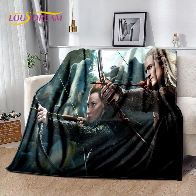 L-Lord of the Rings H-Hobbit Soft Plush Blanket,Flannel Blanket Throw Blanket for Living Room Bedroom Bed Sofa Picnic Cover Kids